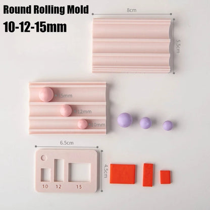 Soft Ceramic Round Ball Rolling Mold Kit Clay