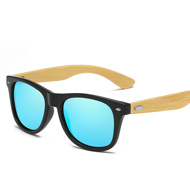 Sunglasses Men Wood Bamboo Polarized UV400 Retro Vintage