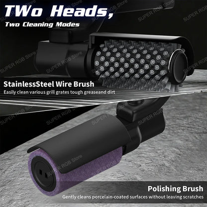 Electric BBQ Cleaner Brush Wireless Stainless Steel