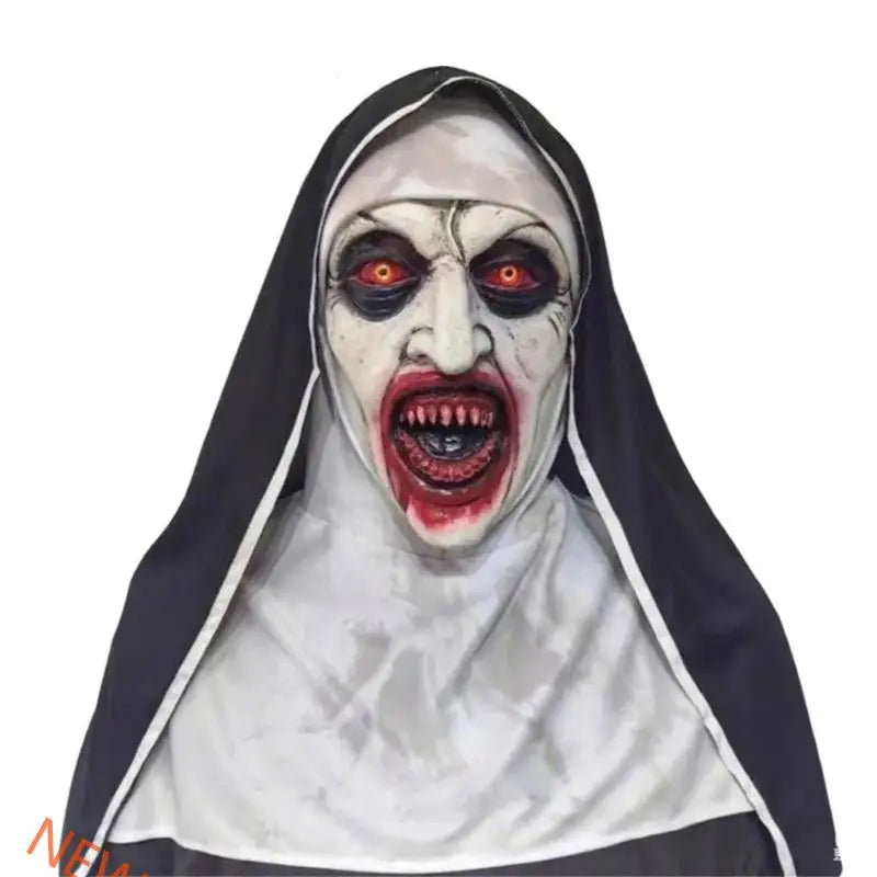 Latex Clown Mask with Adjustable Eye Cutouts