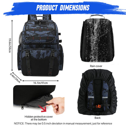 Fishing Backpack 45L Cooler Fishing Tackle Storage Bag