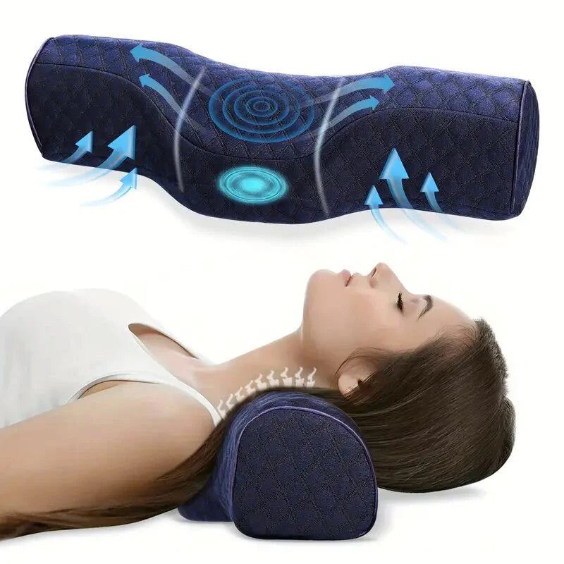 Relieve neck discomfort cervical pillow massager