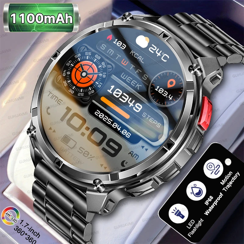 New T-Rex3 Pro 1100mAh Battery Smart Watch GPS Path