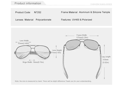 Pilot Sunglasses For Men Women Eyewear Polarized