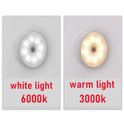 Motion Sensor Light Led USB NightLights Rechargeable Lamp