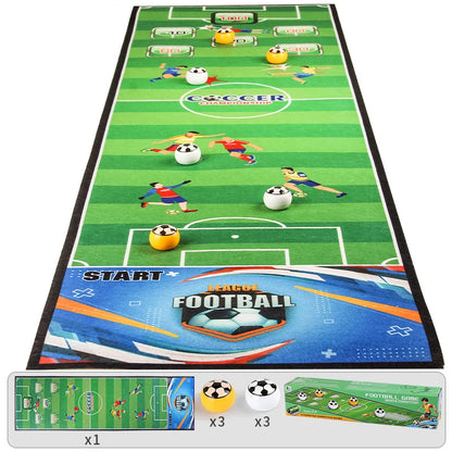 Interactive Bowling and Curling Mat Game Fun Football-Inspired