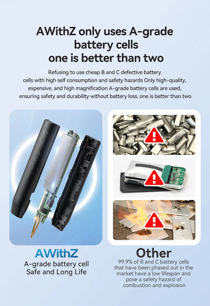AWithZ 90 Gears Adjustable Spot Welder Portable Handheld