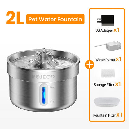 Stainless Steel Pet Drinking Fountain Automatic Water Fountain