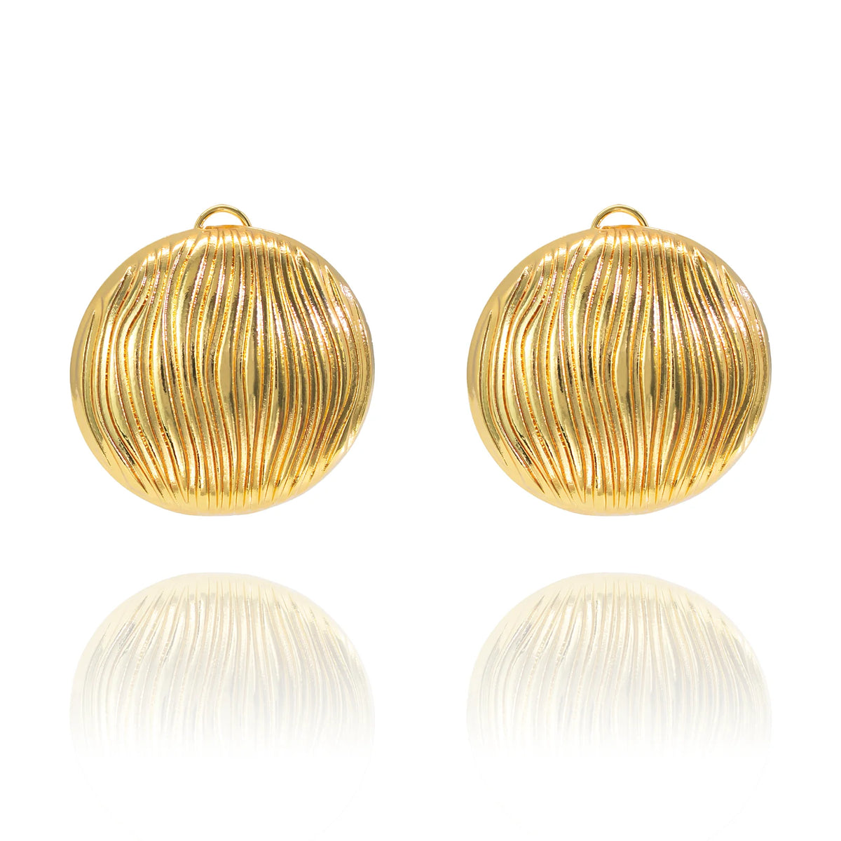 Hemispherical  Earrings Round Punk Geometric Style Jewelry