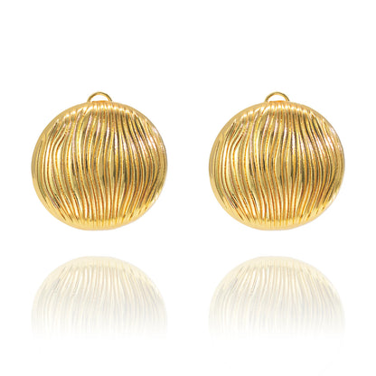 Hemispherical  Earrings Round Punk Geometric Style Jewelry