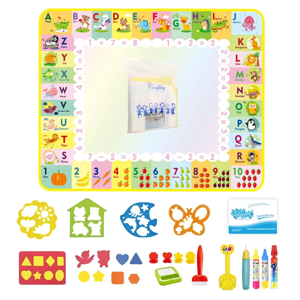 Magic Water Drawing Mat Coloring Doodle Painting Board