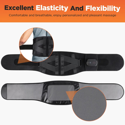 Heating Vibration Massager Belt, Red Light Hot Compress