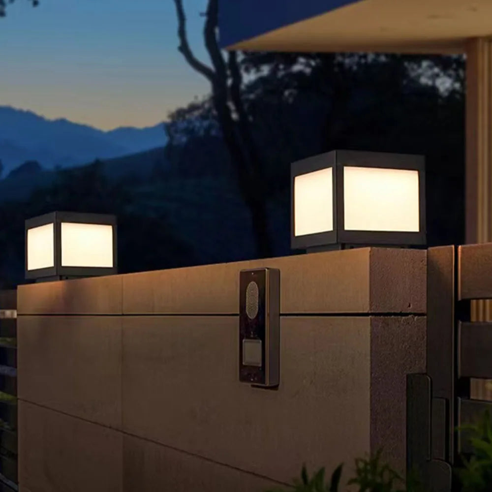 Solar Outdoor Light Waterproof Pillar Light Solar Energy Powered