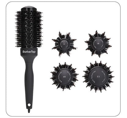 Handle Round Rolling Brush Straight Twill Hair Comb