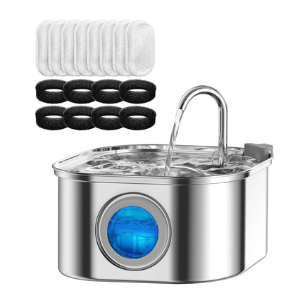 Transparent Window Cat Water Dispenser with sensor