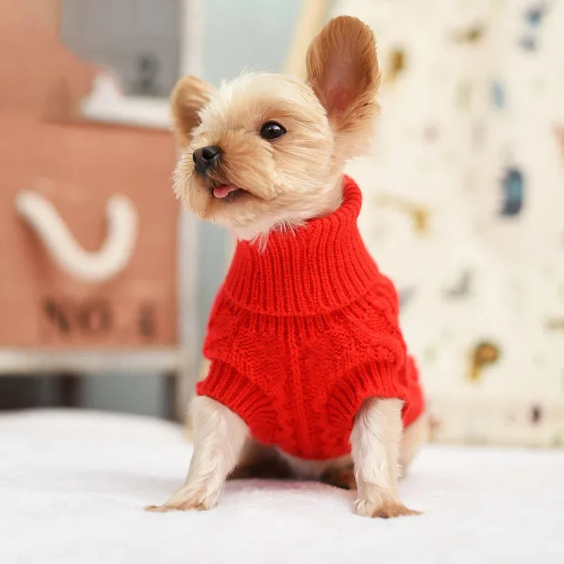 Dog Winter Clothes Knitted Pet Clothes Pet Sweater