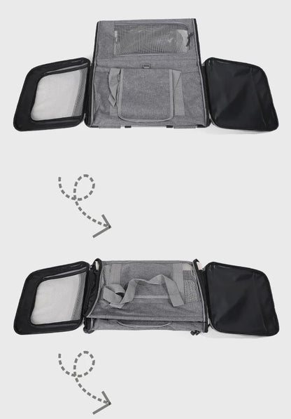 Pet Carrier with Wheels for Dogs Rolling Pet Carrier