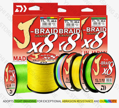 Original X8DAIWA-J Braided Expedition 8 strands Fishing Line