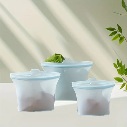 Self-Sealing Silicone Storage Bag Food Storage Bag
