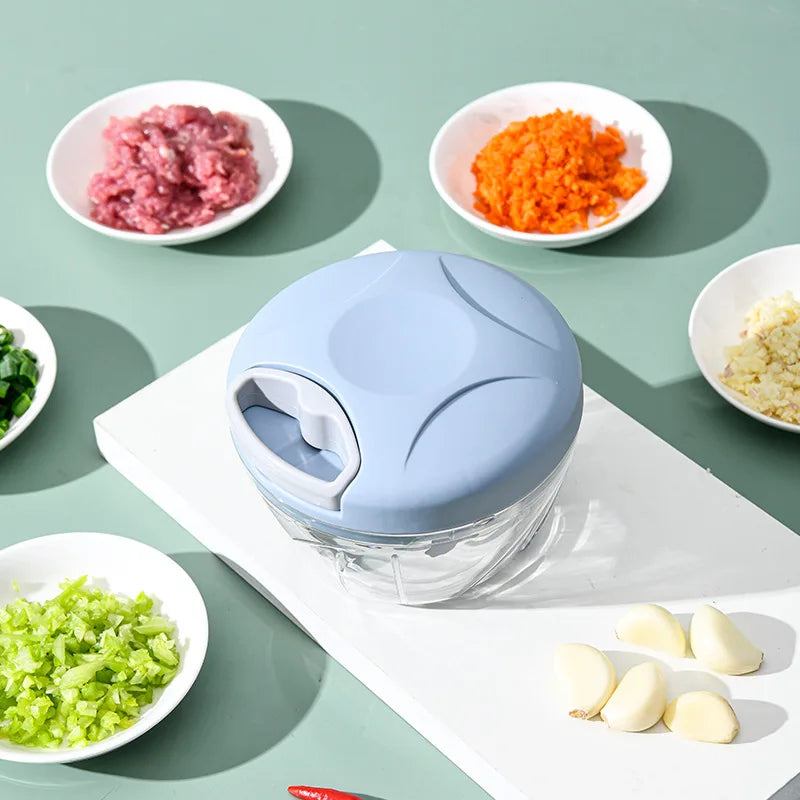 Manual Garlic Mincer Pull Type Garlic Press Maker