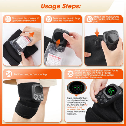 Electric Heating Knee Wrap with 5 Modes Muscle Relaxation
