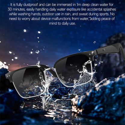 New Business Style Smart Glasses W100D Bluetooth Call AI