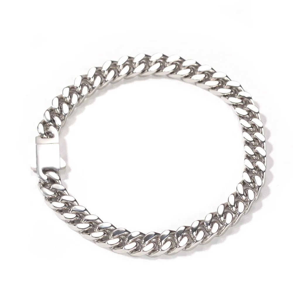 316 Stainless Steel Plated 18k Gold Fashion Hip Hop Bracelet