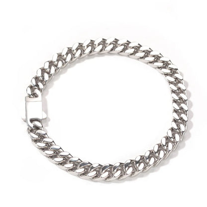 316 Stainless Steel Plated 18k Gold Fashion Hip Hop Bracelet