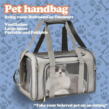 Pet Carrier Bag Side Ventilated Backpack Cat Pet Carriers