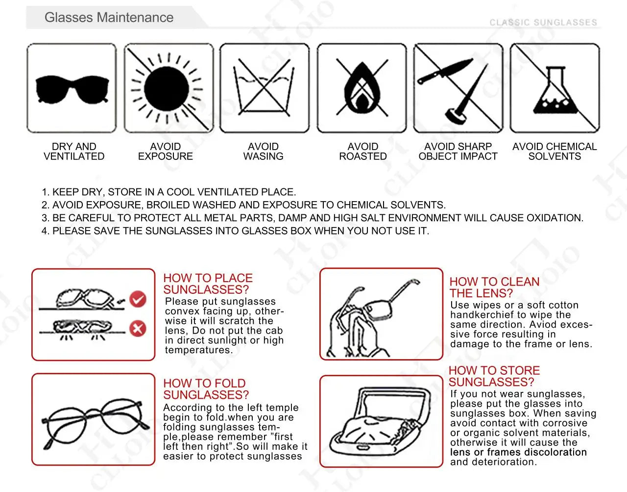 CLLOIO Anti-glare Day Night Vision Glasses Polarized