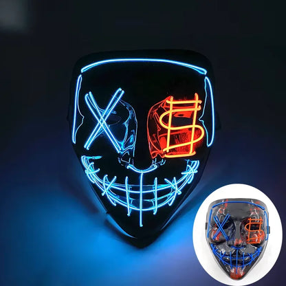 Wireless LED Neon Purge Mask & Fiber Optic Gloves