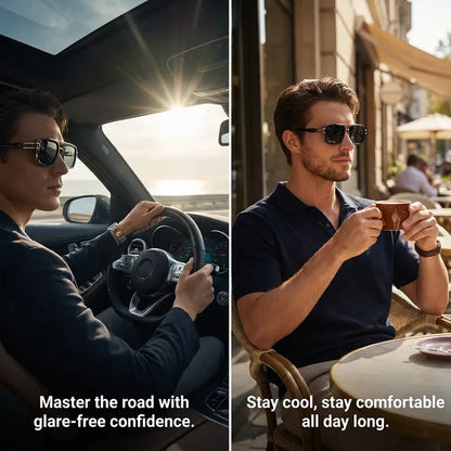 Oversized Steampunk Square Sunglasses Men Big Luxury Brand