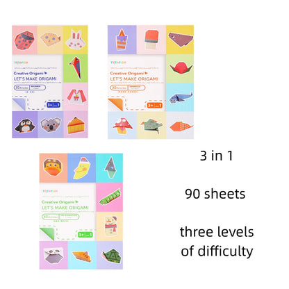 Origami Kit with 30/96 Sheets Paper & Guide Book