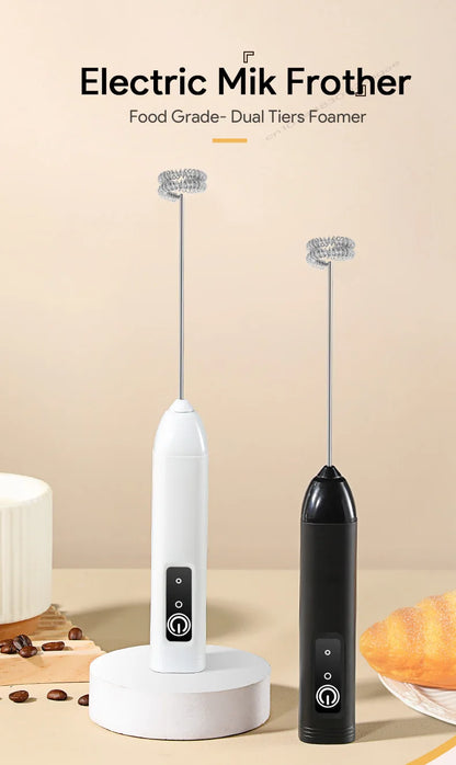 UPGRADED Electric Coffee Frother/MILK Whisk+Egg Beater