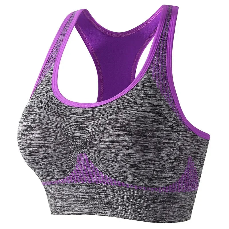 New Sports Bra Women Seamless Gym Jogging Crop Top Yoga Fitness