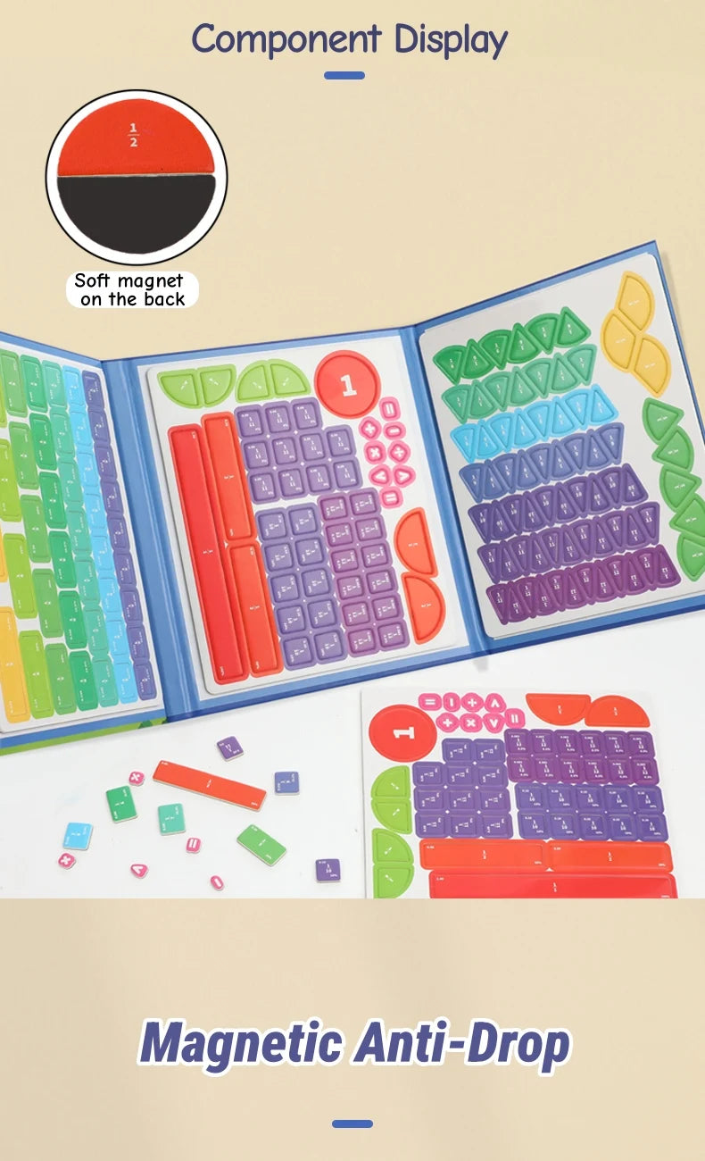 Magnetic Fraction Disk Teaching Aids, Fraction Science Education Model