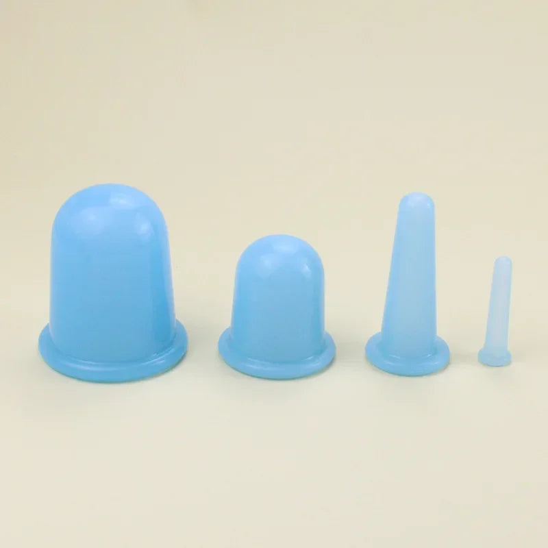 Silicone Vacuum Cupping Massage Jars Anti Cellulite