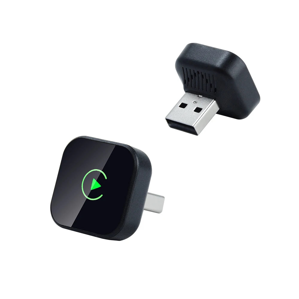 2in1 Wired To Wireless CarPlay Adapter Android Auto Dongle