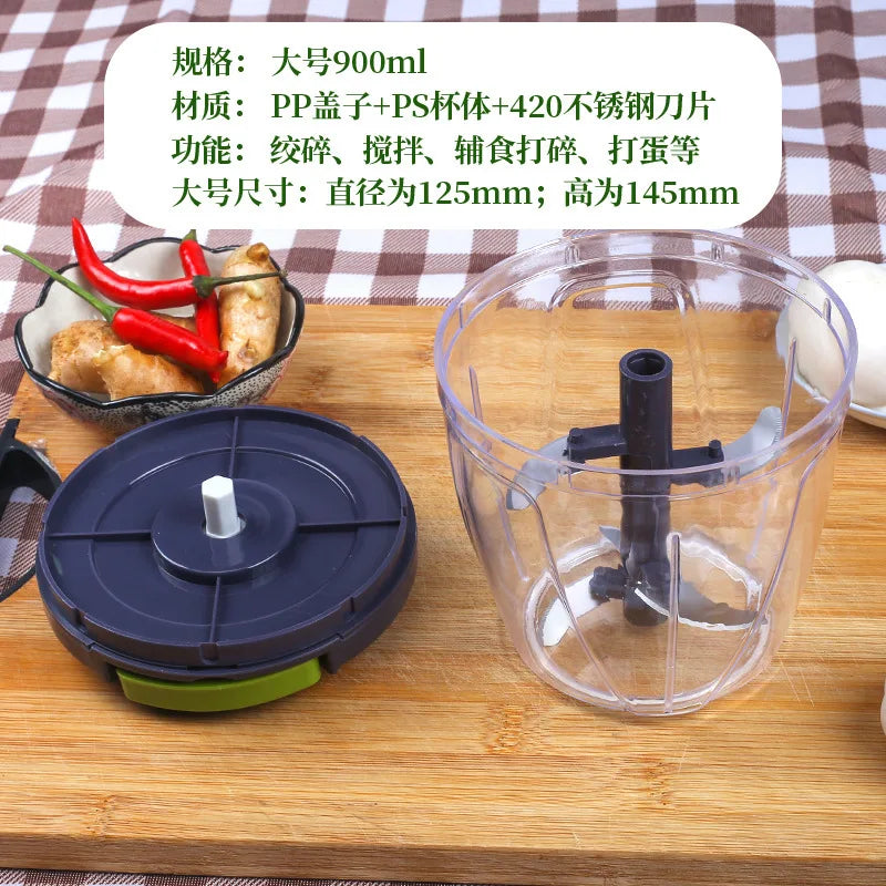 Manual Garlic Mincer Pull Type Garlic Press Maker