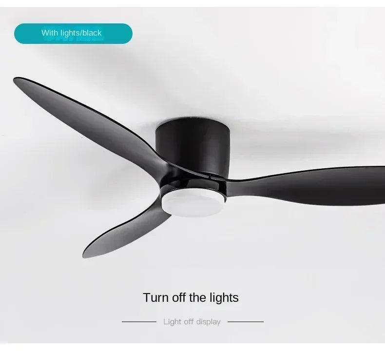 Modern LED Ceiling Fan Lights, Low Floor Decorative Lights