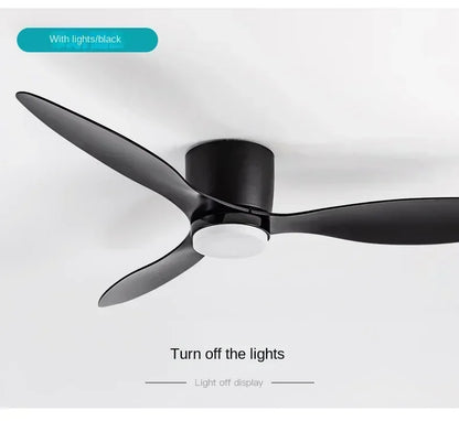 Modern LED Ceiling Fan Lights, Low Floor Decorative Lights