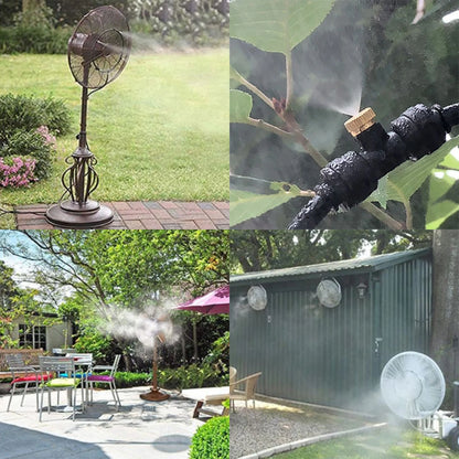 Outdoor Misting Cooling System Garden Patio