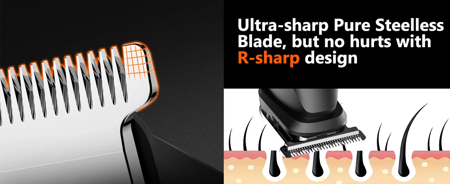 Manscape Body Hair Trimmer 4 in 1 IPX6 Waterproof Beard Trimmer