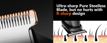Manscape Body Hair Trimmer 4 in 1 IPX6 Waterproof Beard Trimmer