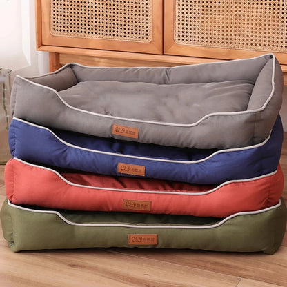 Four Season Square Dog Bed for Large Dog Mattress Bite-resistant Cat Bed