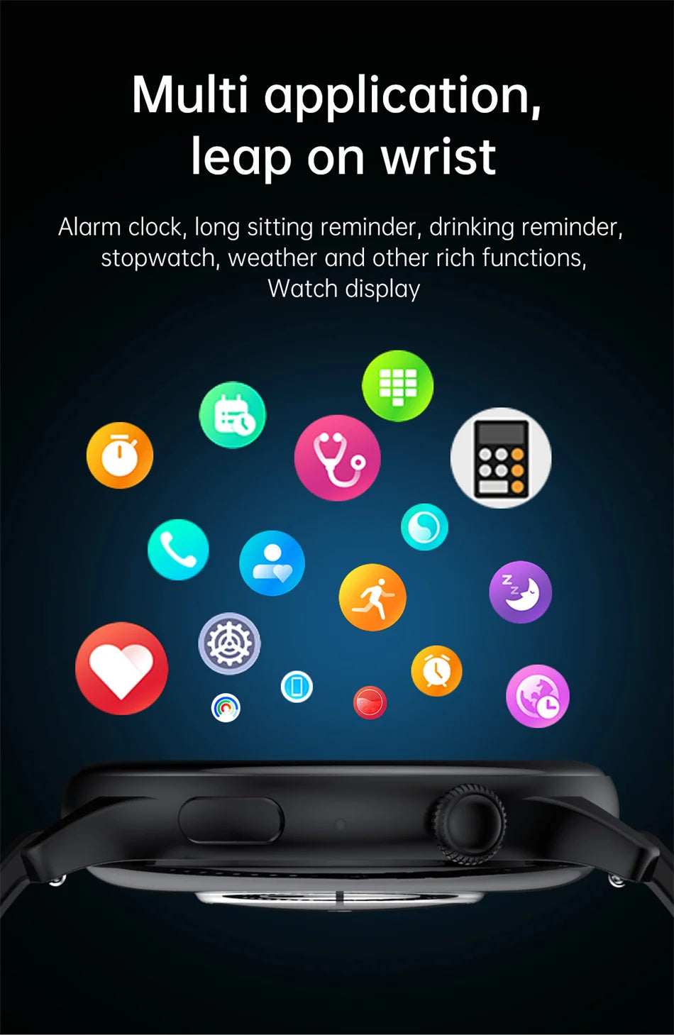 NFC Smart Watch Amoled HD GPS Track Sports Heart Rate