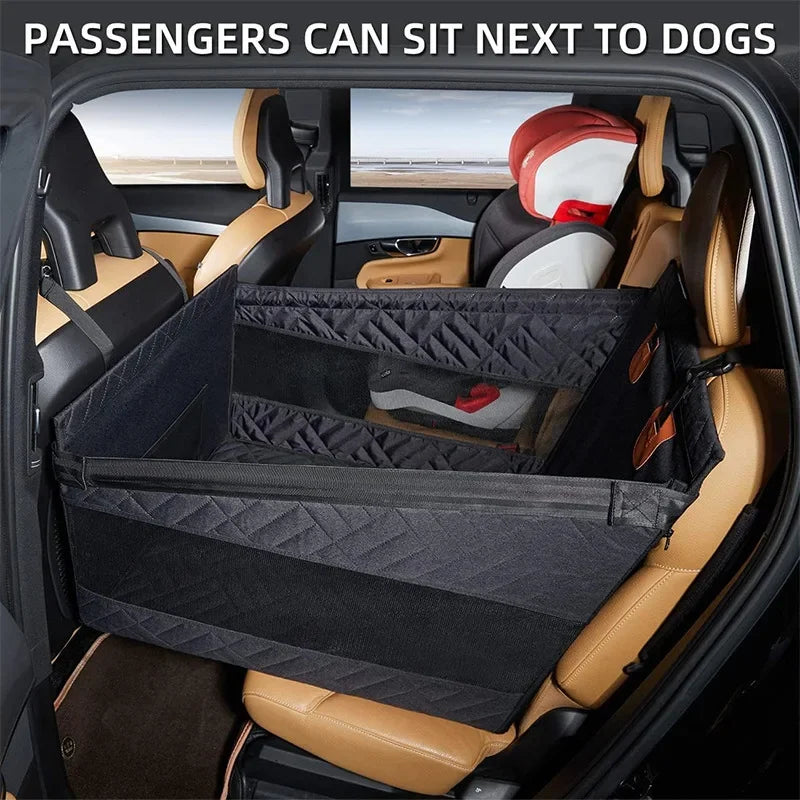 Pet Car Nest Bed Full Coverage Back Seat Hammock Extender