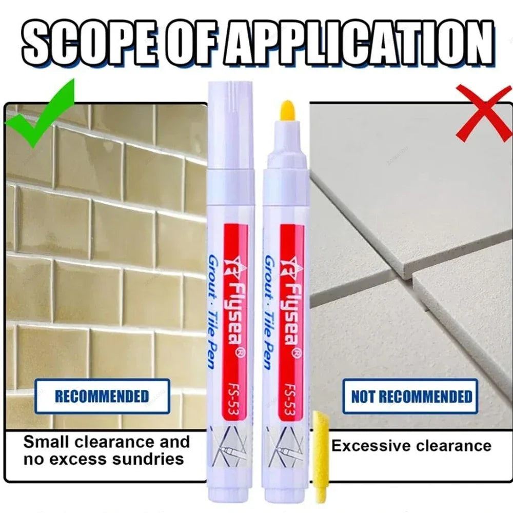 Floor Tile Marker Pen Wall Grout Pen Waterproof