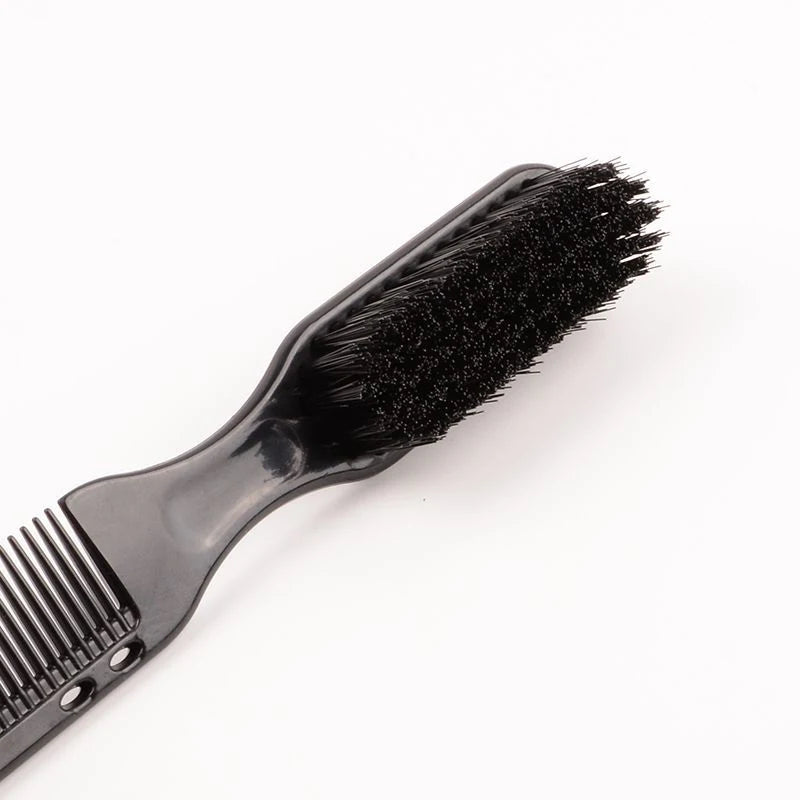 Double-sided Comb Brush Black Small Beard Styling Brush