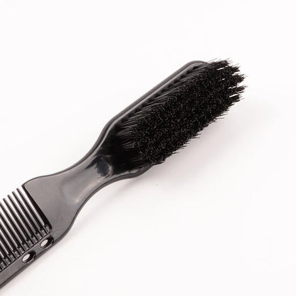 Double-sided Comb Brush Black Small Beard Styling Brush